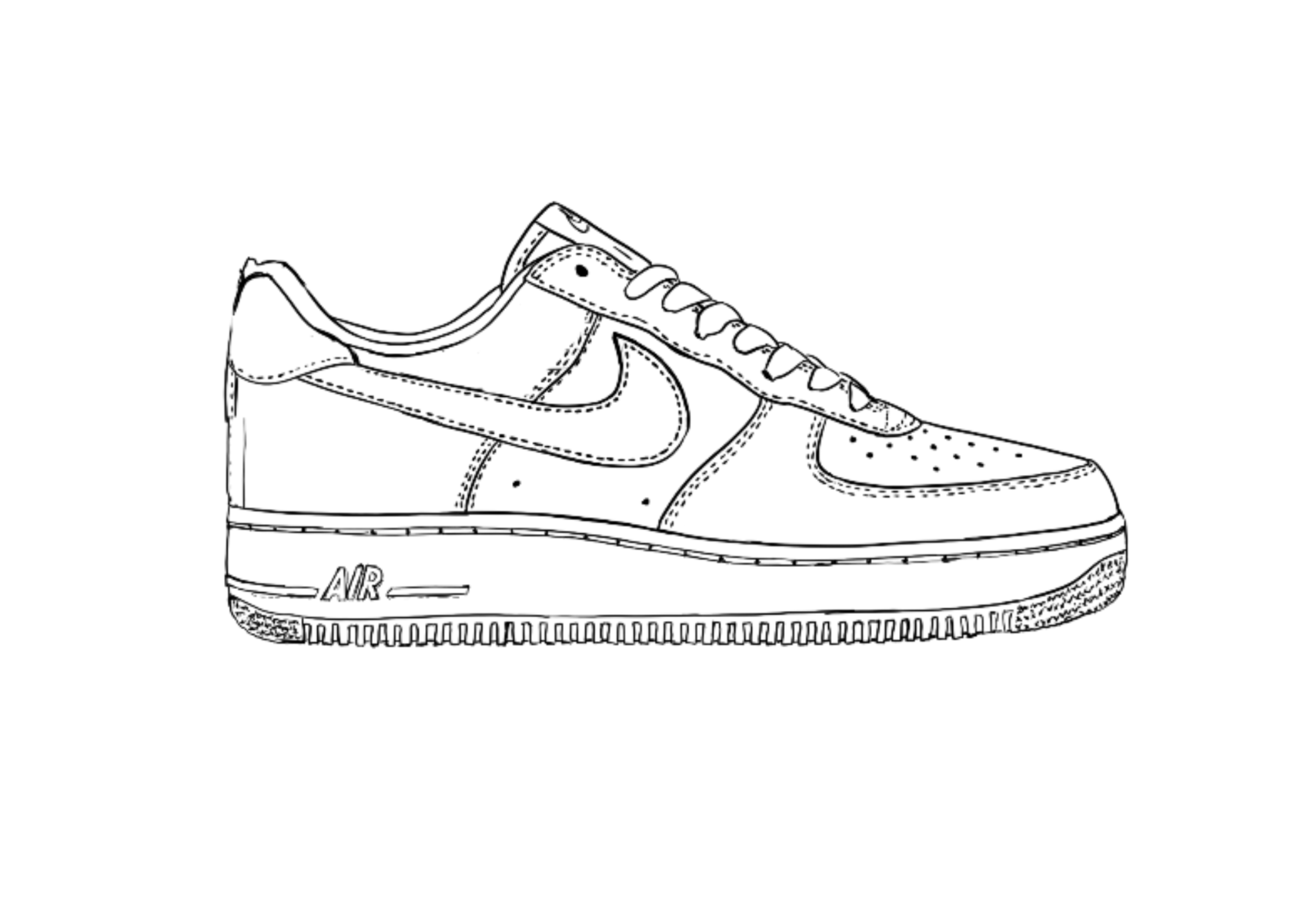 Air Force 1 Template